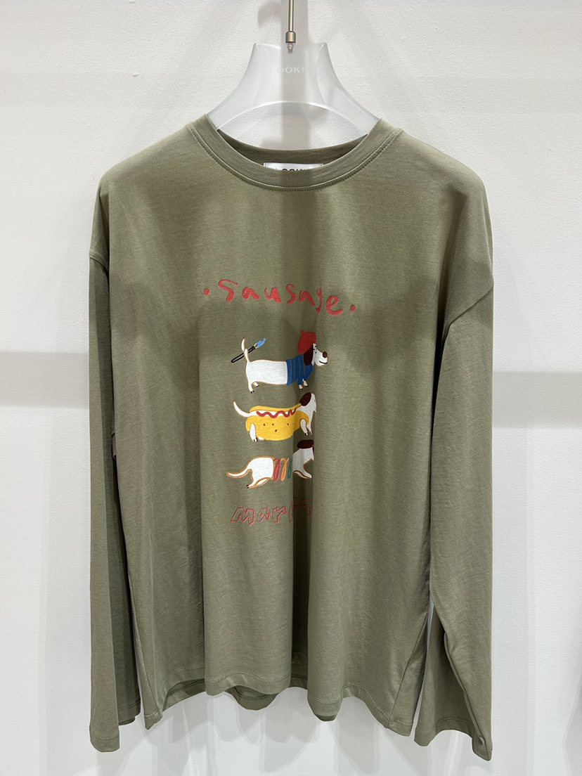 LOOKK/MIMME東大門實拍女裝新款時尚熱賣人氣職業長袖T恤LOOKK/MIMME長袖T恤圖色2