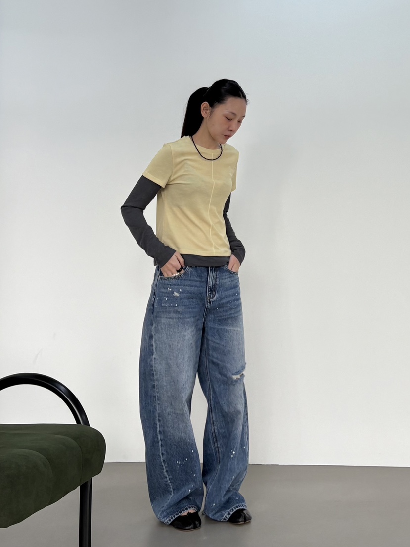 ADDICTED東大門直郵女士新品推薦人氣熱賣時尚職業牛仔褲ADDICTED牛仔褲