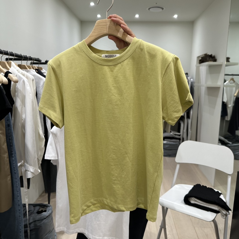 NOTTINGHAM/AVECNOUS韓國代購女士新品26春夏職業時尚T恤NOTTINGHAM/AVECNOUST恤圖色1