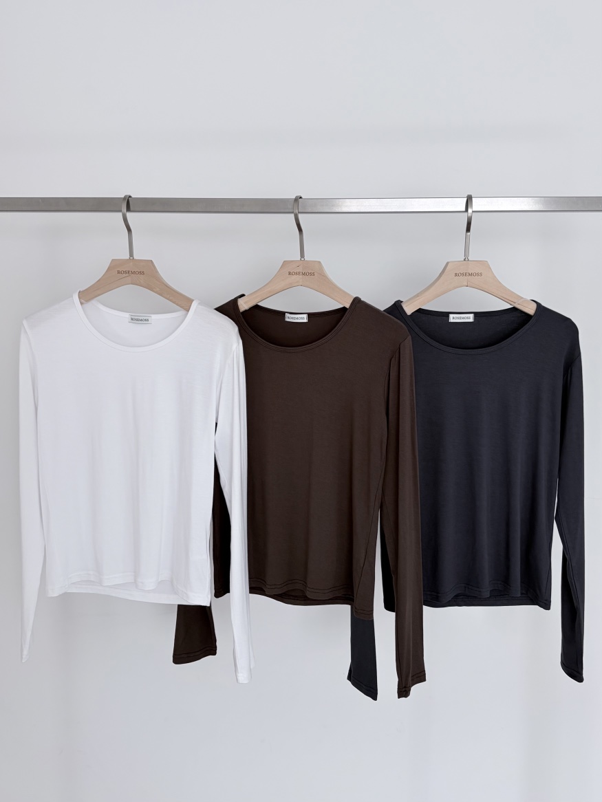 ORDINARYA東大門代購女裝新品職業時尚休閑熱賣推薦長袖T恤ROESMMOSS長袖T恤