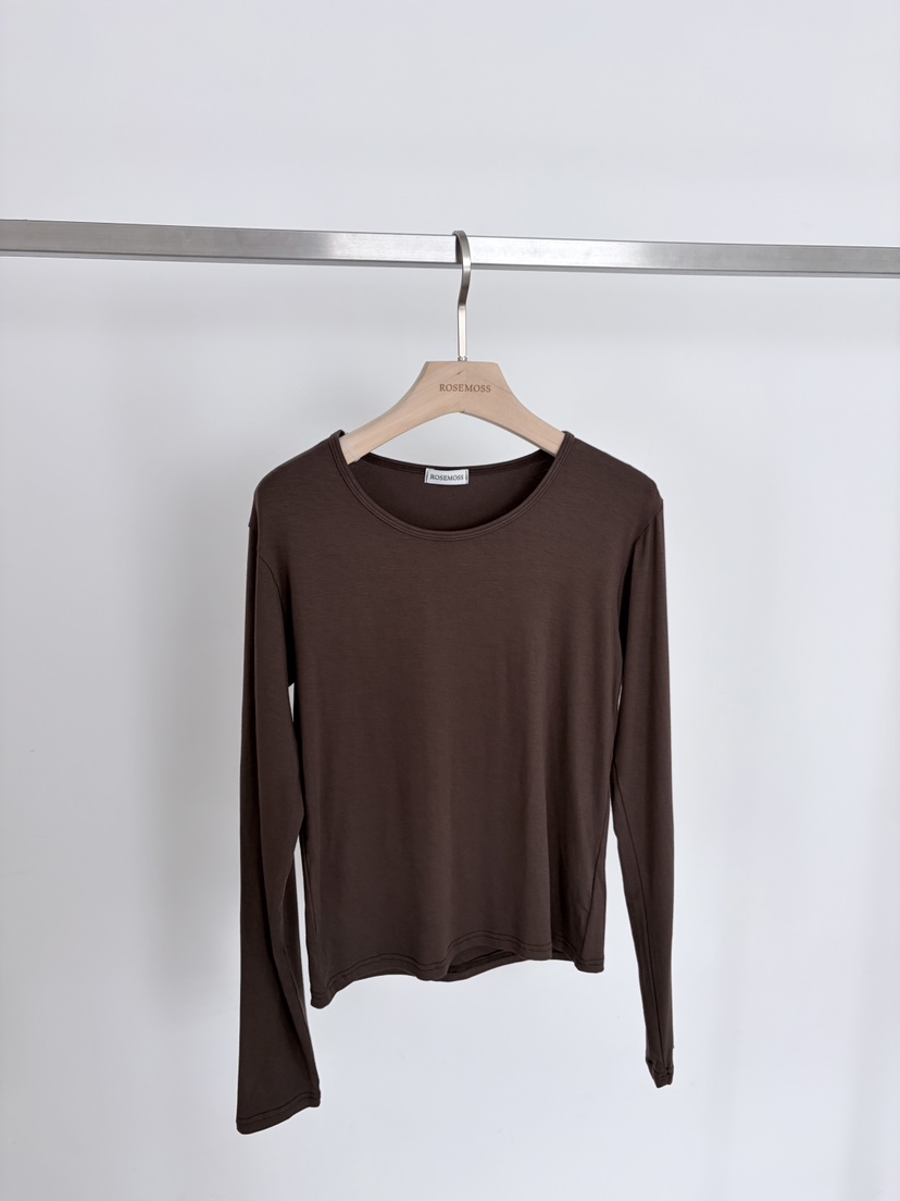 ORDINARYA東大門代購女裝新品職業時尚休閑熱賣推薦長袖T恤ROESMMOSS長袖T恤圖色2