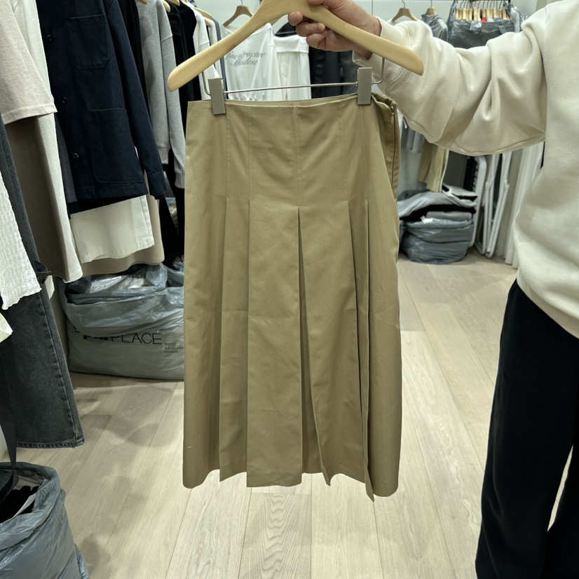 NOTTINGHAM/AVECNOUS韓國直郵女裝新品人氣半身裙中短裙褶皺NOTTINGHAM/AVECNOUS半身裙/中短裙圖色1