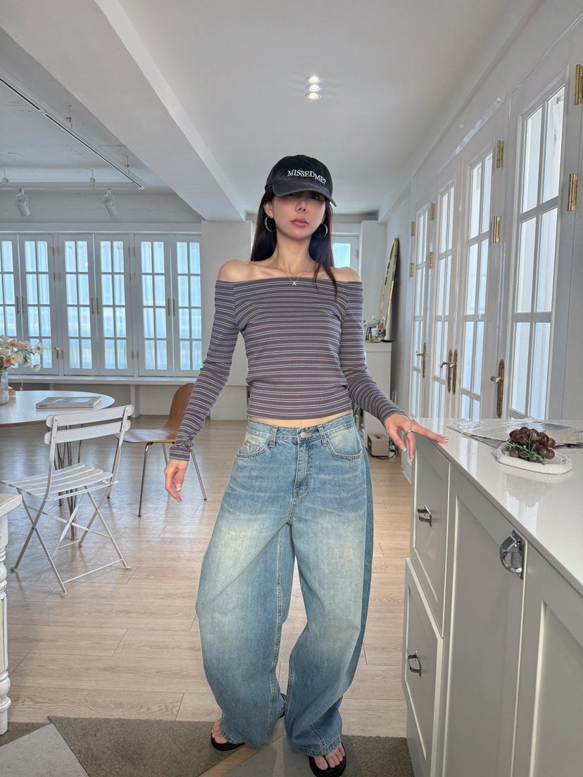 LUMIPLE東大門代購女裝新款休閑時尚26春夏推薦熱賣牛仔褲LUMIPLE牛仔褲