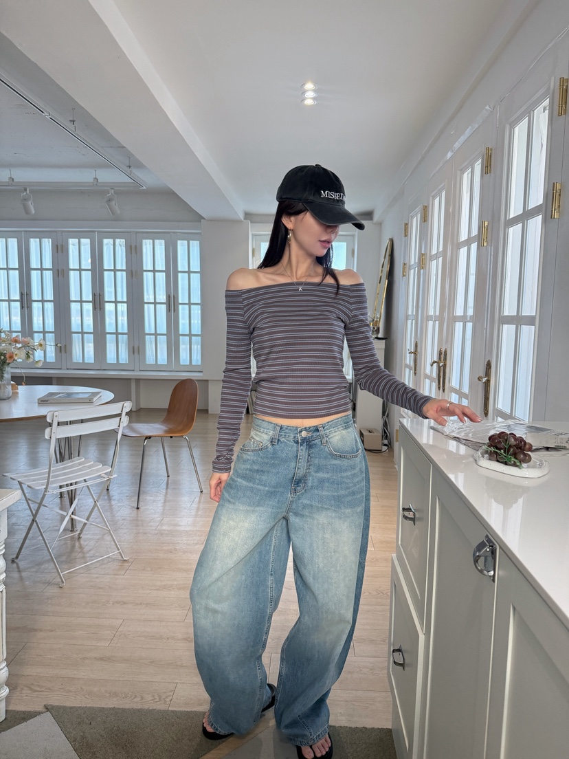 LUMIPLE東大門代購女裝新款休閑時尚26春夏推薦熱賣牛仔褲LUMIPLE牛仔褲