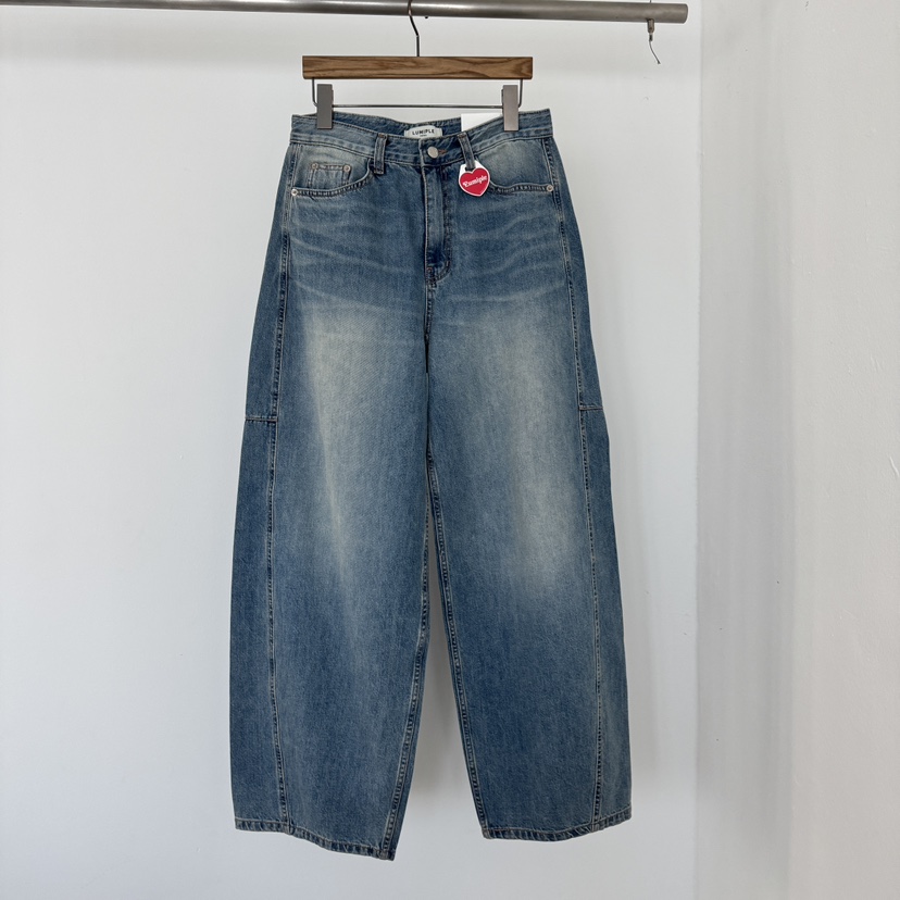 LUMIPLE東大門代購女裝新款休閑時尚26春夏推薦熱賣牛仔褲LUMIPLE牛仔褲圖色1
