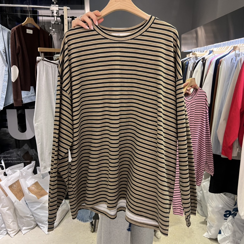 BANY ANCO東大門直郵女裝新品人氣時尚推薦26春夏長袖T恤BANY ANCO長袖T恤圖色1