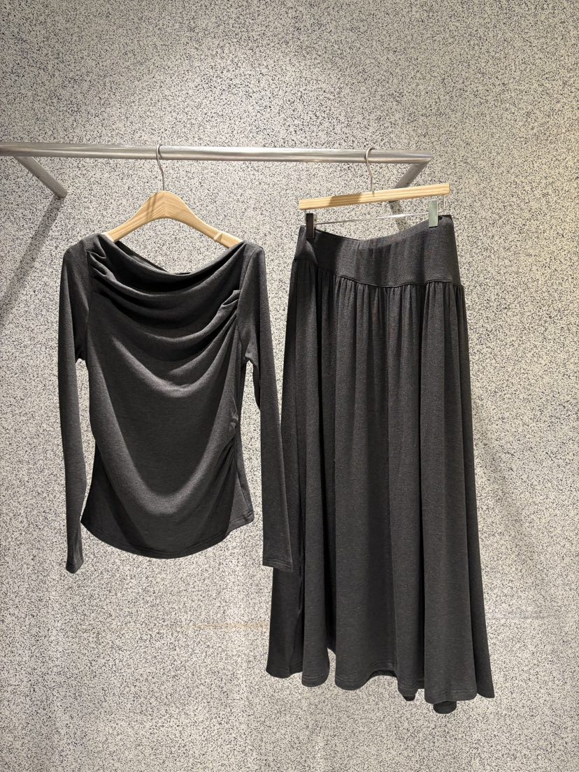 ADDICTED東大門直郵女士新品26春夏熱賣真品人氣套裝兩件套ADDICTED套裝圖色1墨色