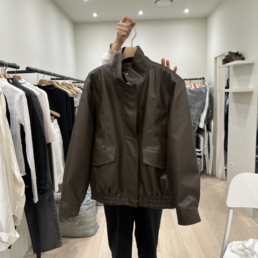 NOTTINGHAM/AVECNOUS東大門代購女士新品推薦職業夾克高領NOTTINGHAM/AVECNOUS夾克圖色1