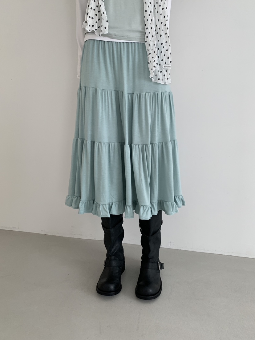 ORDINARYA東大門實拍女士新品26春夏熱賣時尚推薦長裙褶皺ROESMMOSS長裙