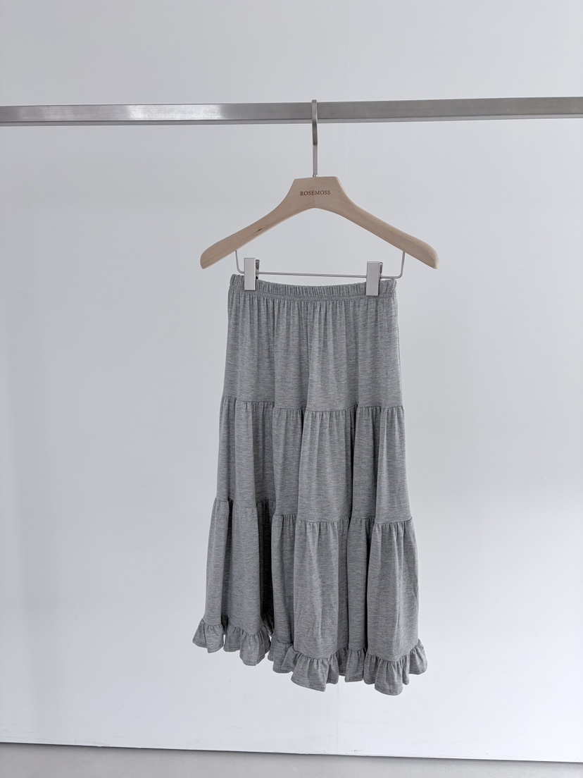 ORDINARYA東大門實拍女士新品26春夏熱賣時尚推薦長裙褶皺ROESMMOSS長裙圖色1