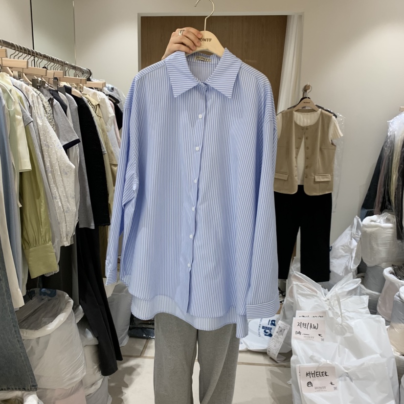 HOWFF東大門直郵女士新品真品熱賣時尚26春夏襯衫蕾絲衫柔軟HOWFF襯衫/蕾絲衫圖色3