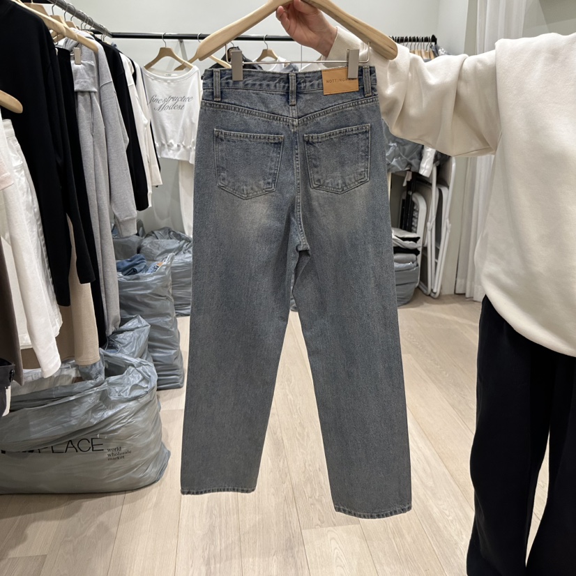 NOTTINGHAM/AVECNOUS東大門代購女士新款真品人氣牛仔褲NOTTINGHAM/AVECNOUS牛仔褲
