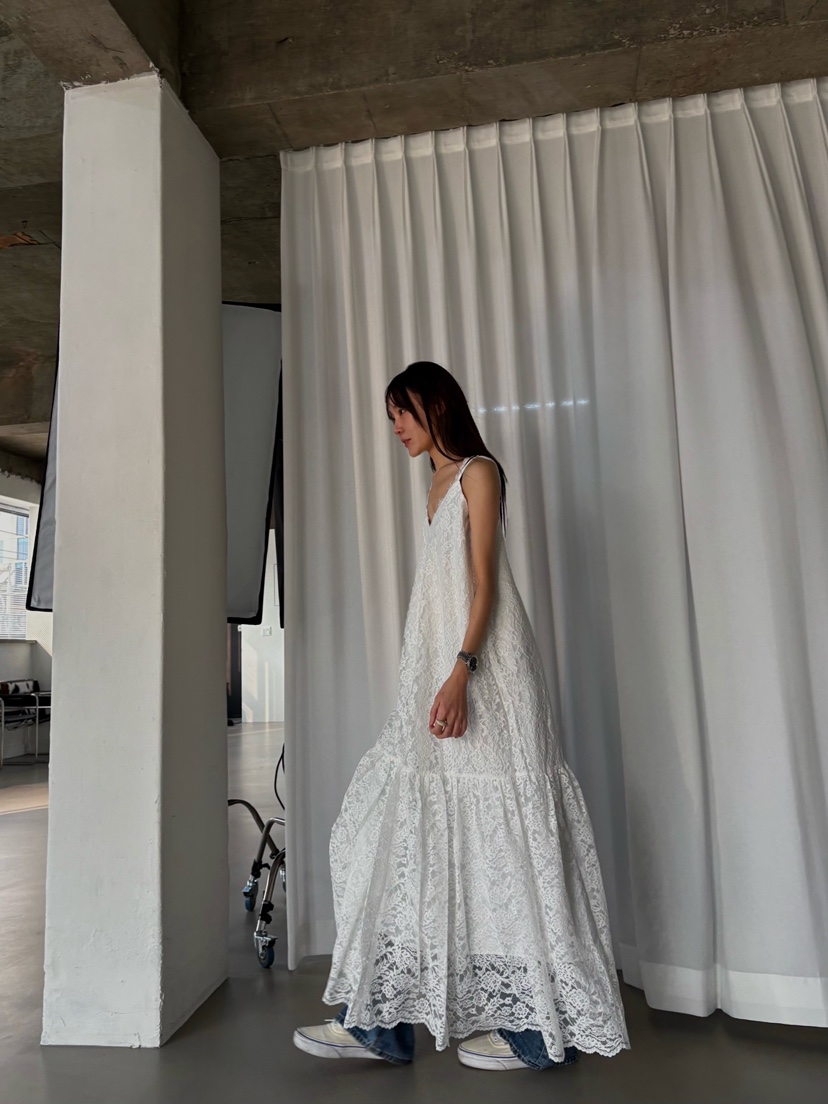 ADDICTED東大門代購女裝新款真品時尚推薦連衣裙蕾絲長款ADDICTED連衣裙