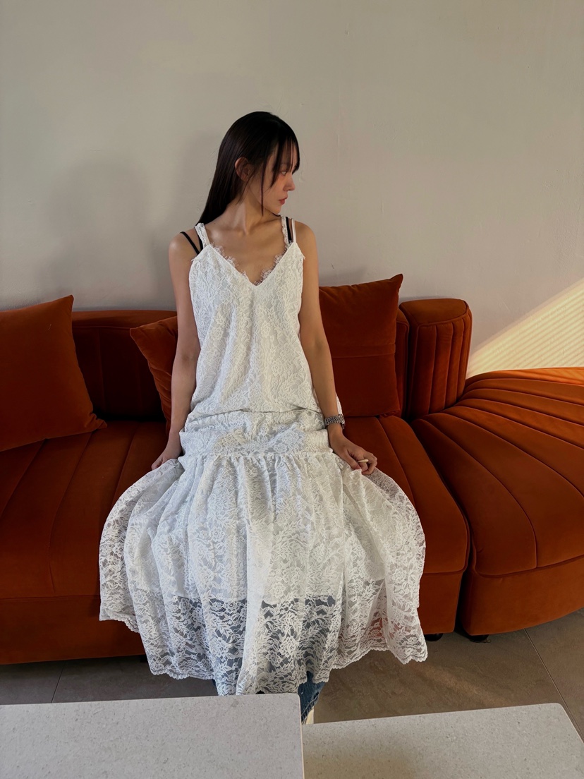 ADDICTED東大門代購女裝新款真品時尚推薦連衣裙蕾絲長款ADDICTED連衣裙