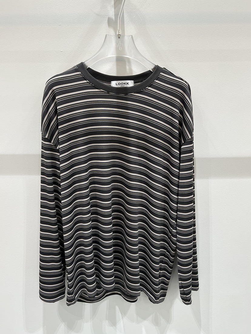 LOOKK/MIMME韓國直郵女士新款時尚熱賣26春夏職業長袖T恤LOOKK/MIMME長袖T恤圖色1