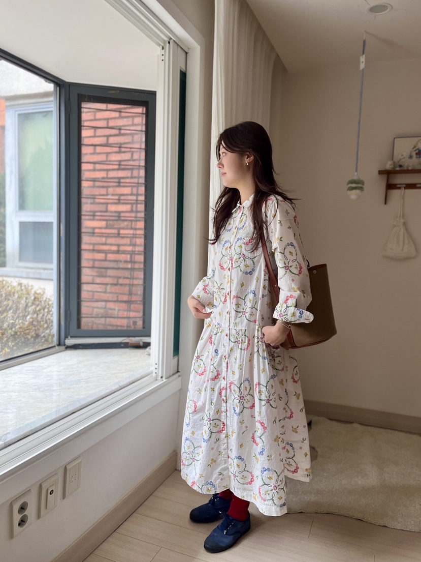 AT NOTE東大門實拍女士新款真品熱賣時尚26春夏連衣裙花朵AT NOTE連衣裙