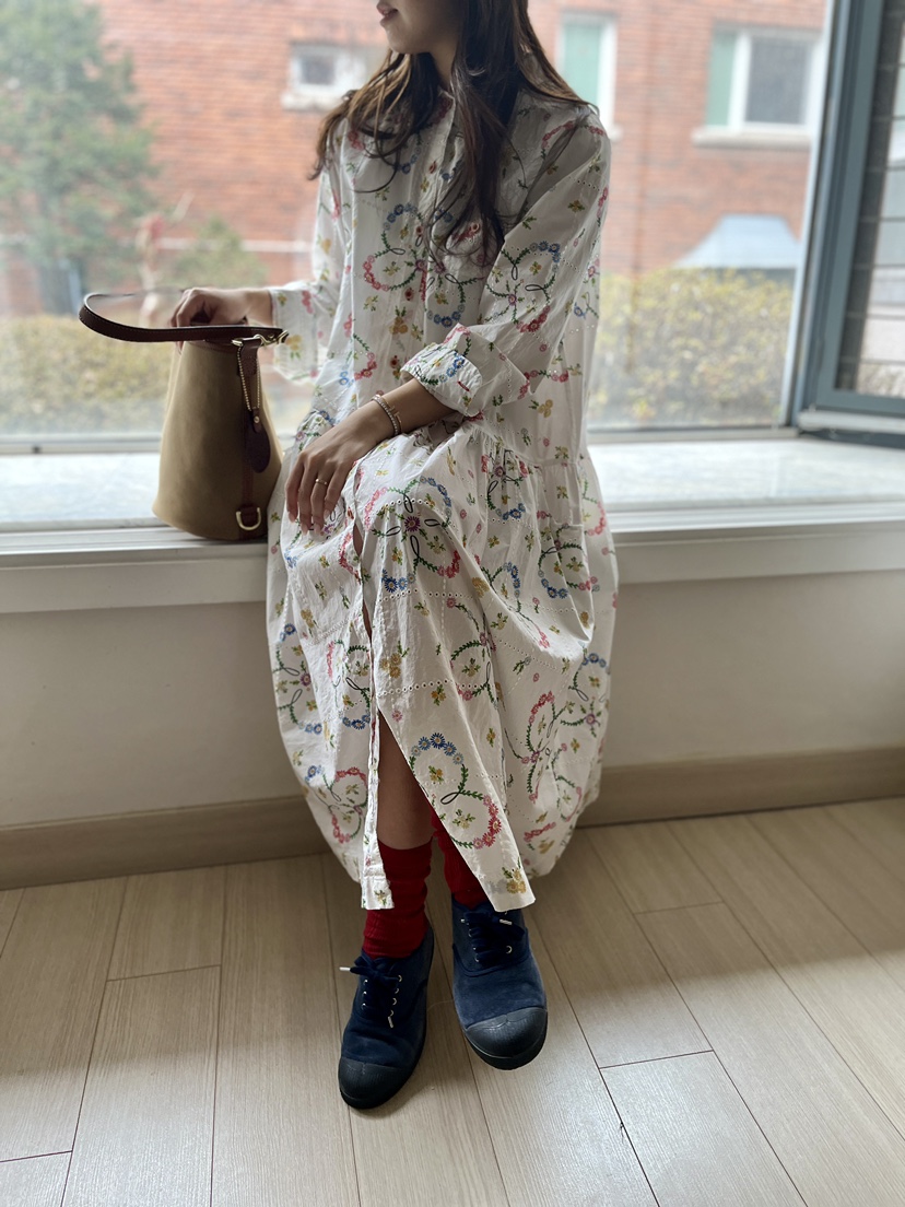 AT NOTE東大門實拍女士新款真品熱賣時尚26春夏連衣裙花朵AT NOTE連衣裙