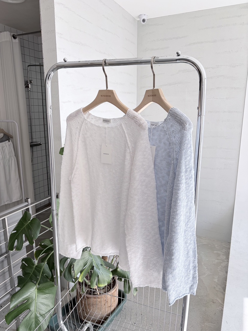 ORDINARYA東大門代購女裝新品熱賣時尚真品人氣針織衫船領ROESMMOSS針織衫