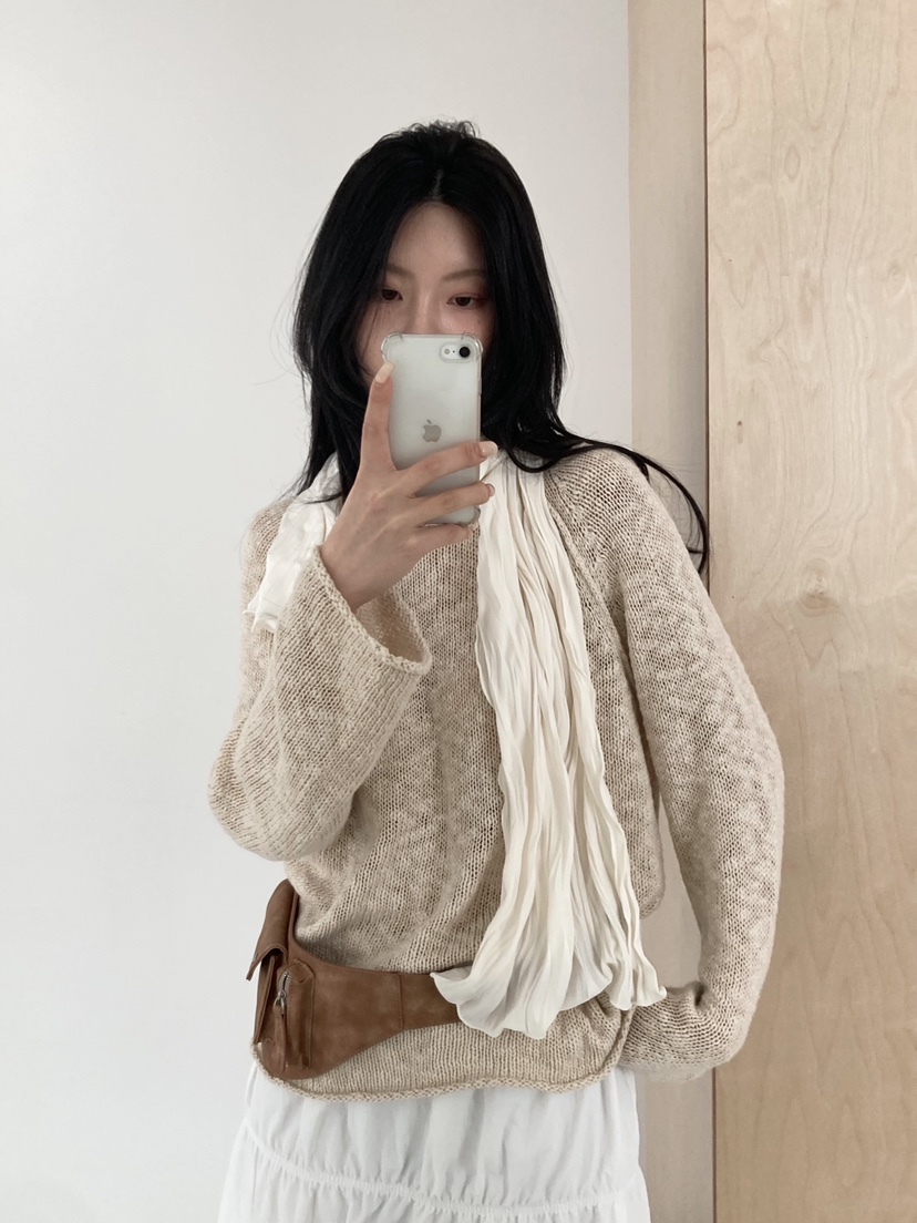 ORDINARYA東大門代購女裝新品熱賣時尚真品人氣針織衫船領ROESMMOSS針織衫