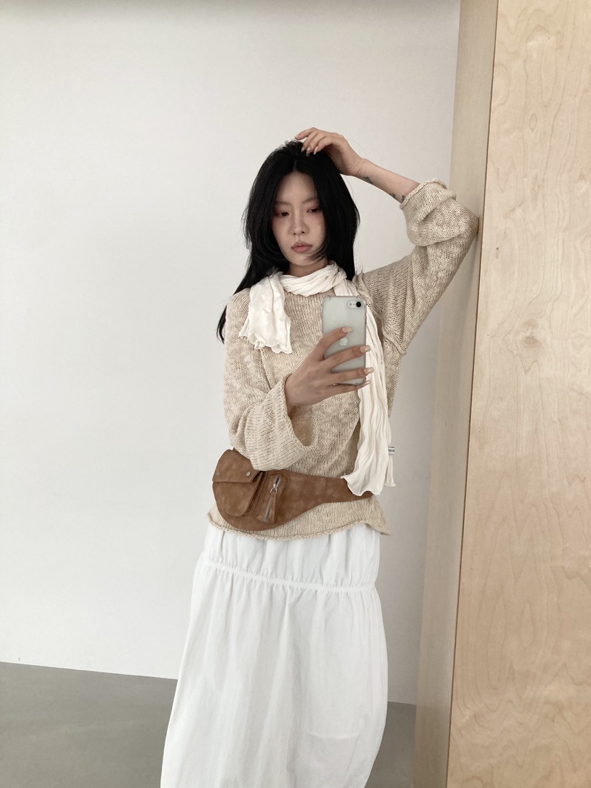 ORDINARYA東大門代購女裝新品熱賣時尚真品人氣針織衫船領ROESMMOSS針織衫