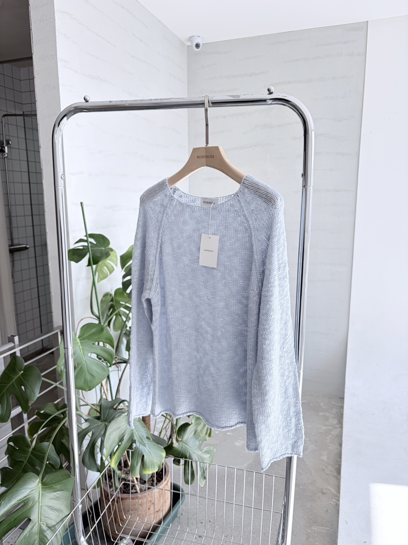 ORDINARYA東大門代購女裝新品熱賣時尚真品人氣針織衫船領ROESMMOSS針織衫圖色1