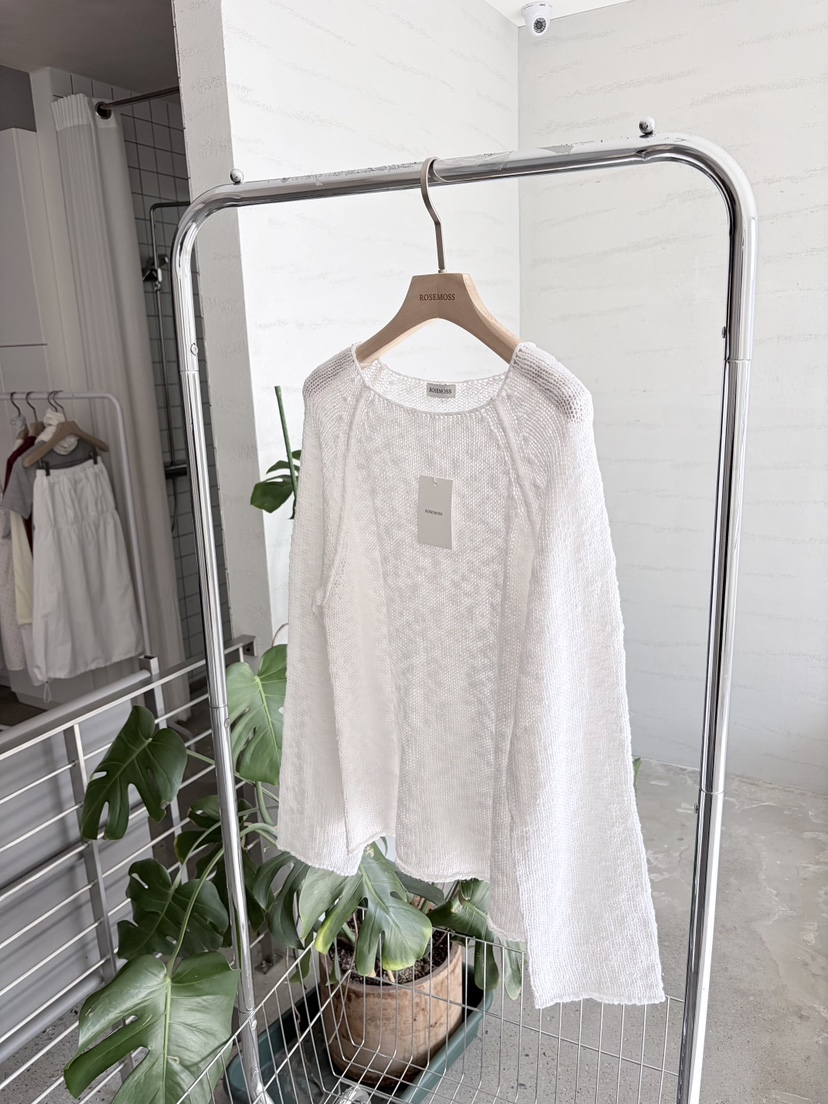 ORDINARYA東大門代購女裝新品熱賣時尚真品人氣針織衫船領ROESMMOSS針織衫圖色2