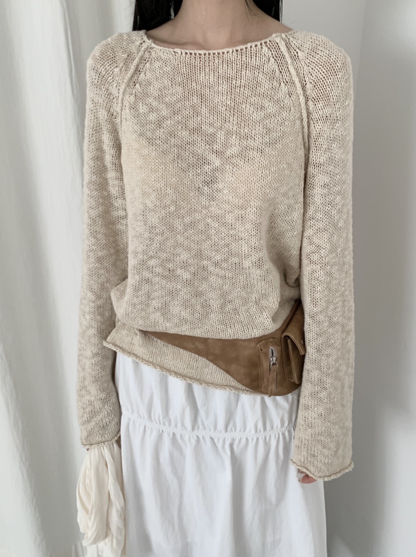 ORDINARYA東大門代購女裝新品熱賣時尚真品人氣針織衫船領ROESMMOSS針織衫圖色3