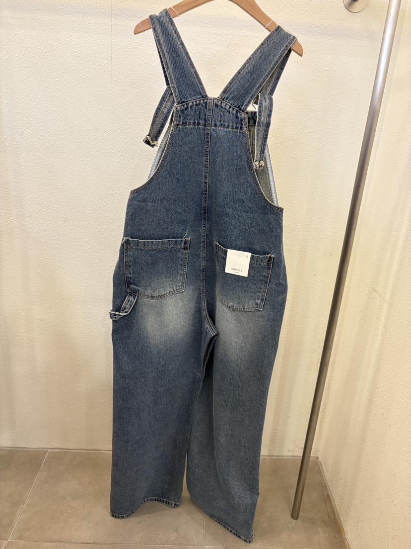 LUMIPLE韓國直郵女士新品26春夏人氣時尚熱賣真品推薦背帶褲LUMIPLE背帶褲