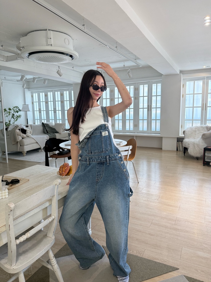 LUMIPLE韓國直郵女士新品26春夏人氣時尚熱賣真品推薦背帶褲LUMIPLE背帶褲