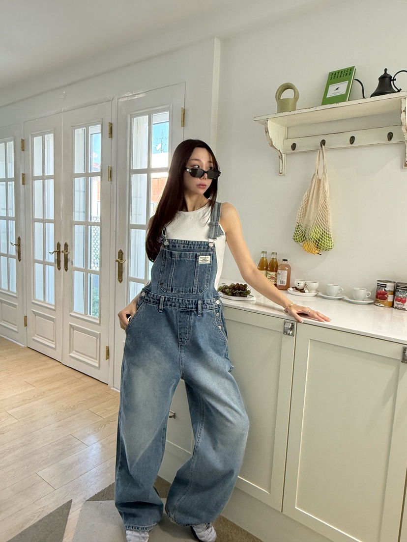 LUMIPLE韓國直郵女士新品26春夏人氣時尚熱賣真品推薦背帶褲LUMIPLE背帶褲