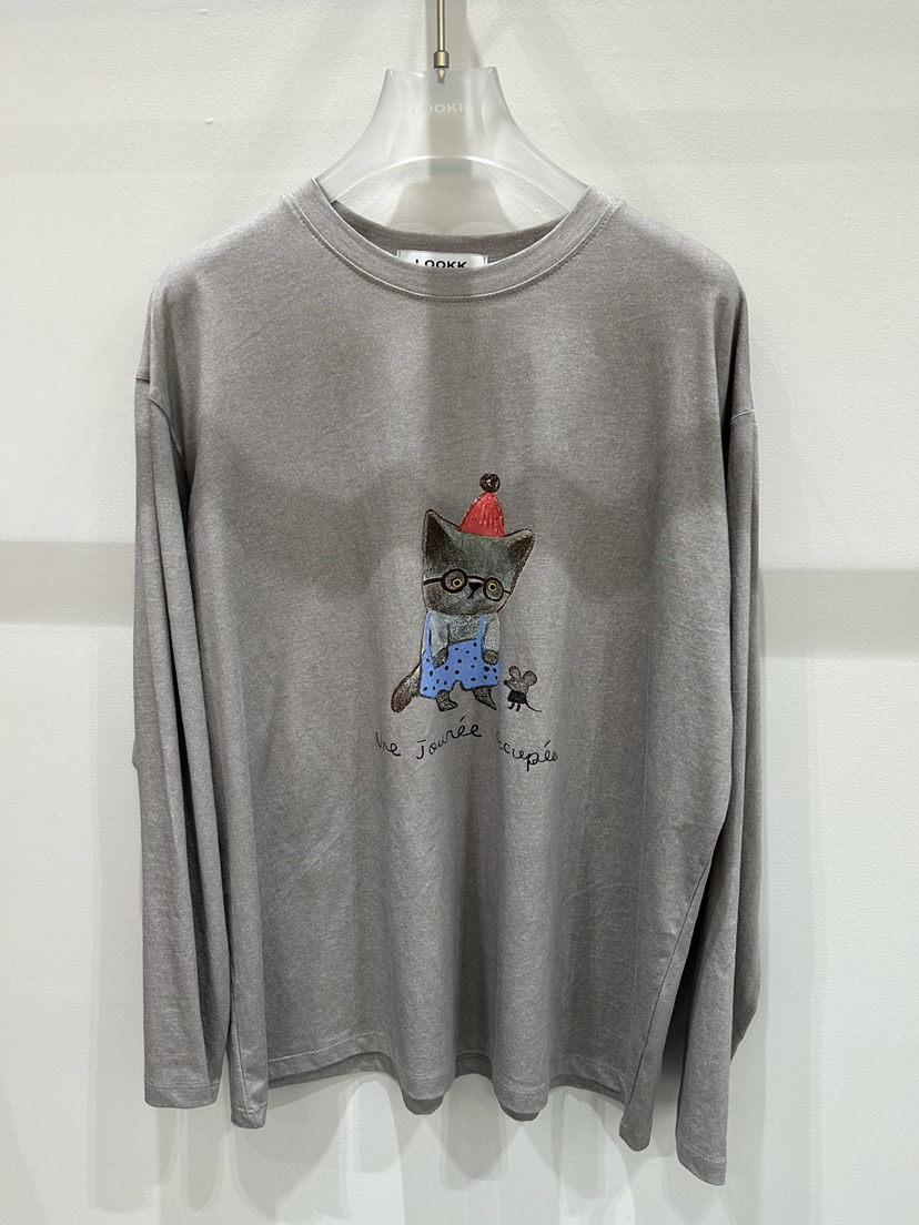 LOOKK/MIMME韓國直郵女裝新款熱賣人氣26春夏時尚長袖T恤LOOKK/MIMME長袖T恤圖色4