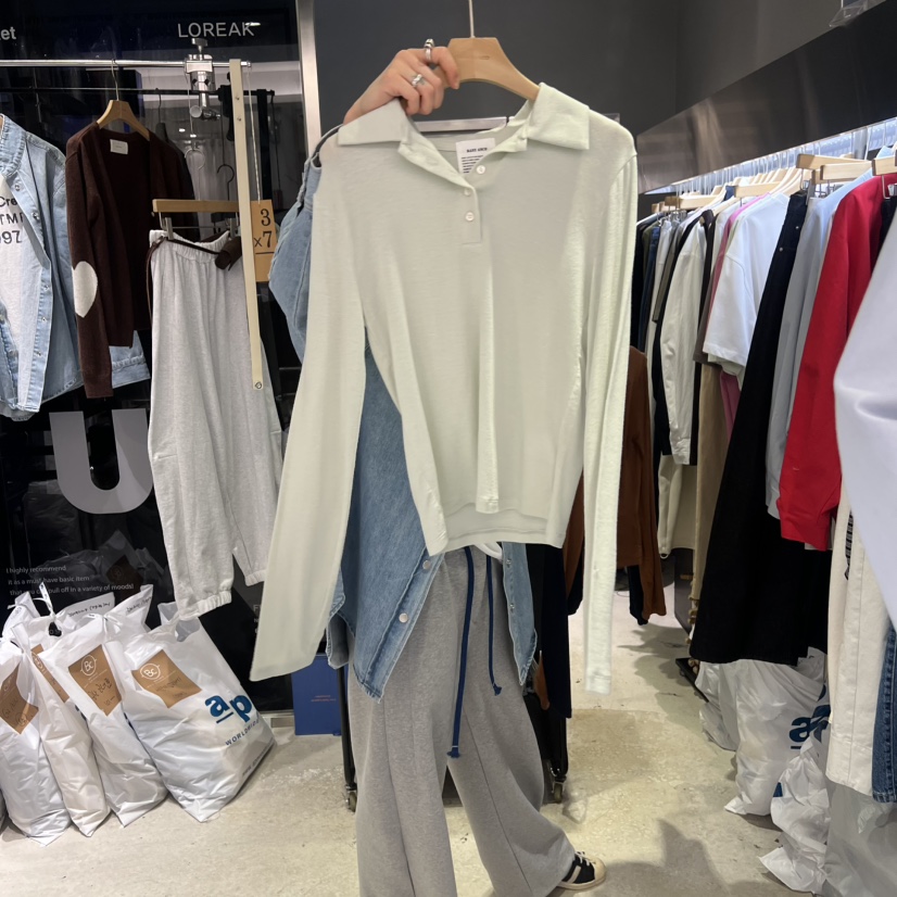 BANY ANCO東大門直郵女士新款真品人氣推薦26春夏長袖T恤天絲BANY ANCO長袖T恤圖色2