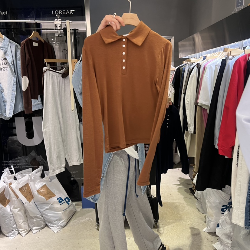 BANY ANCO東大門直郵女士新款真品人氣推薦26春夏長袖T恤天絲BANY ANCO長袖T恤圖色3