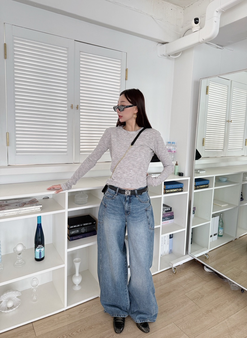 LUMIPLE韓國代購女士新品熱賣時尚休閑26春夏職業長袖T恤LUMIPLE長袖T恤