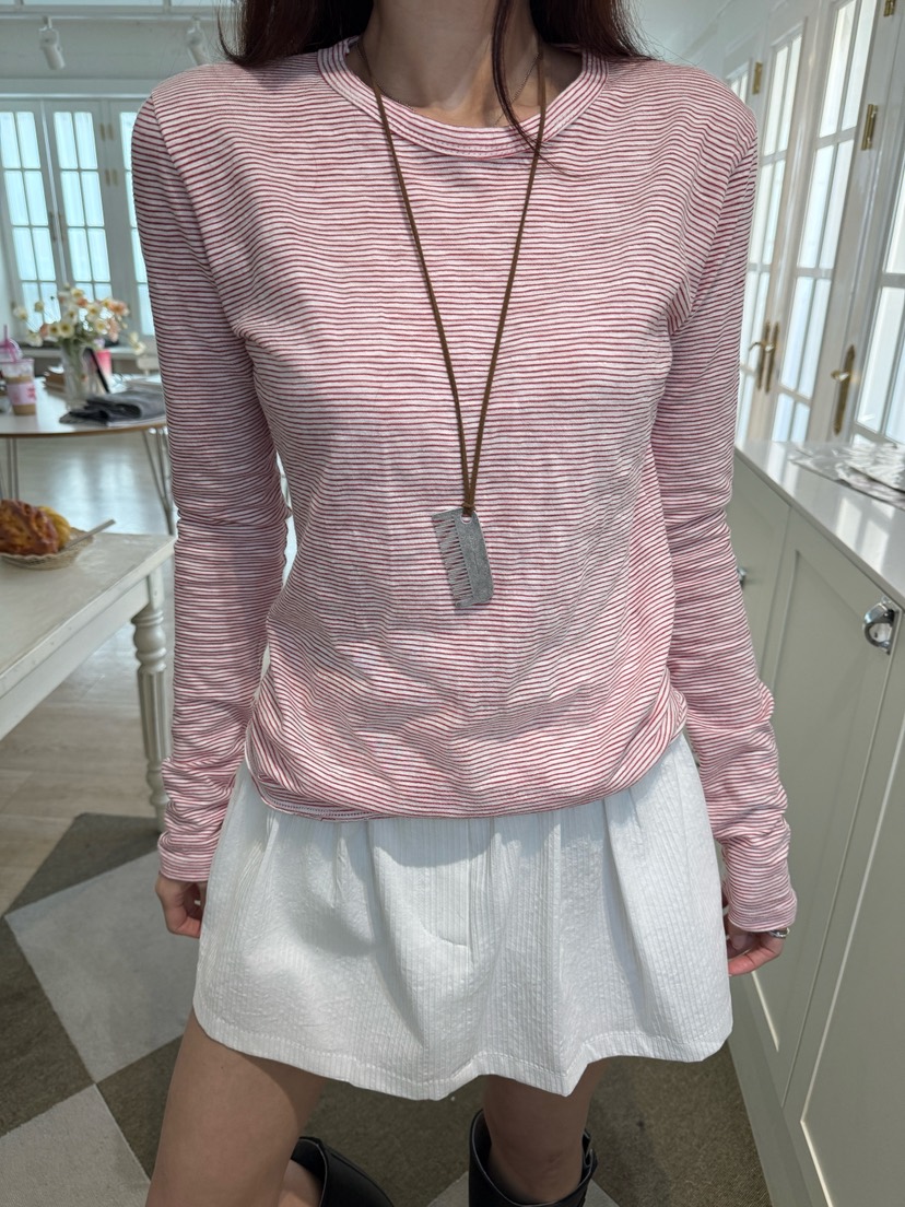 LUMIPLE韓國代購女士新品熱賣時尚休閑26春夏職業長袖T恤LUMIPLE長袖T恤