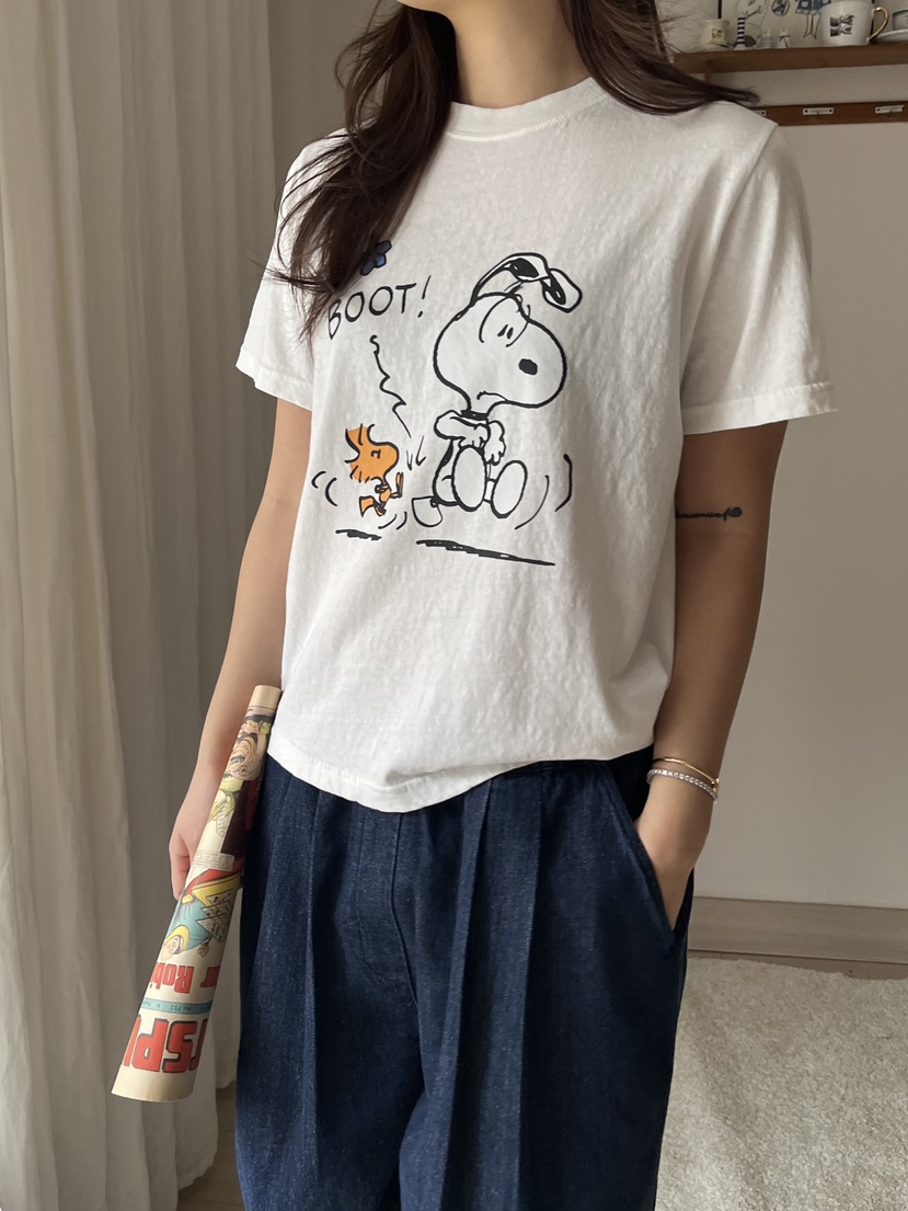 AT NOTE韓國代購女士新款休閑人氣熱賣時尚職業T恤史努比AT NOTET恤