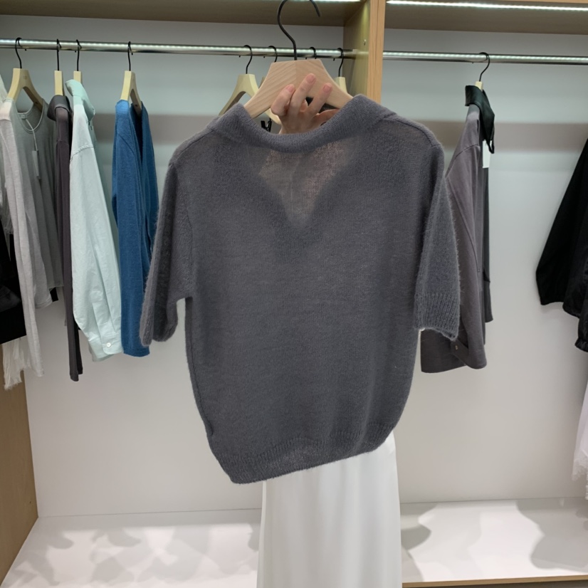 ALOT韓國代購女士新款人氣休閑職業針織衫不含內搭馬海毛A LOT針織衫