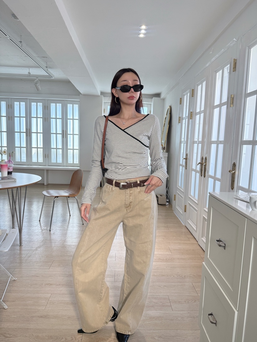 LUMIPLE東大門實拍女裝新品職業熱賣時尚推薦真品26春夏牛仔褲LUMIPLE牛仔褲