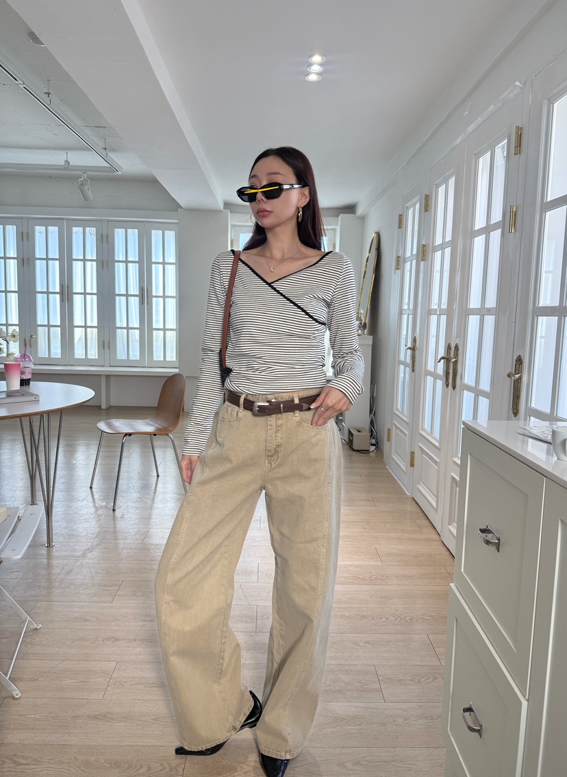 LUMIPLE東大門實拍女裝新品職業熱賣時尚推薦真品26春夏牛仔褲LUMIPLE牛仔褲