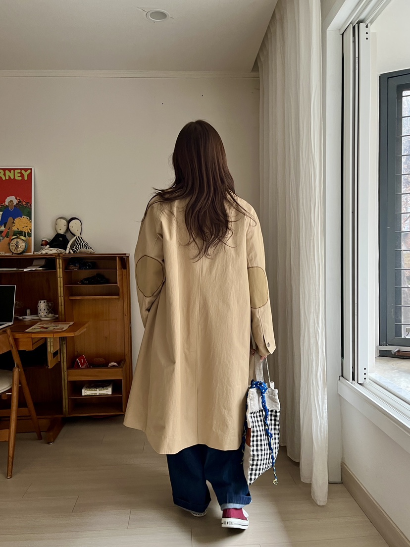 AT NOTE韓國直郵女士新品推薦26春夏真品職業時尚長款風衣AT NOTE長款風衣