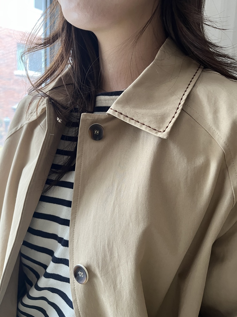 AT NOTE韓國直郵女士新品推薦26春夏真品職業時尚長款風衣AT NOTE長款風衣