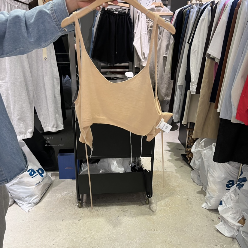 BANY ANCO東大門代購女士新品推薦休閑吊帶背心不含內搭BANY ANCO吊帶/背心圖色1