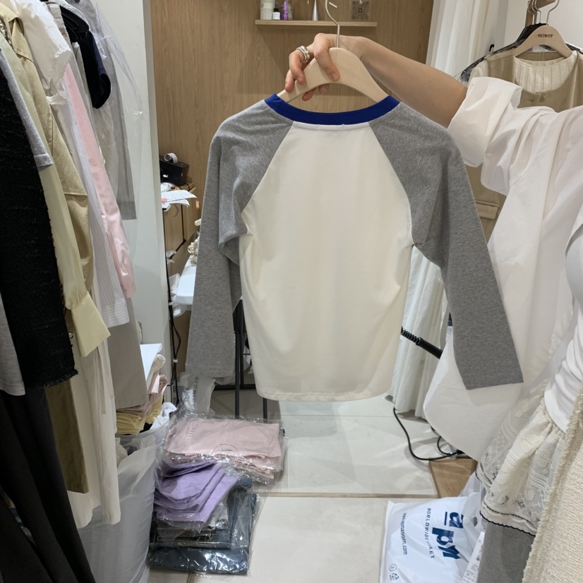 HOWFF東大門直郵女士新品真品職業休閑熱賣時尚26春夏長袖T恤HOWFF長袖T恤