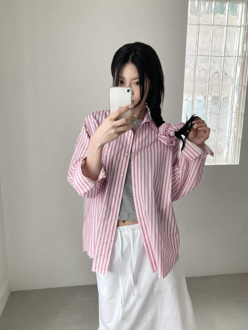 ORDINARYA東大門實拍女士新品真品熱賣休閑襯衫蕾絲衫含頭飾ROESMMOSS襯衫/蕾絲衫