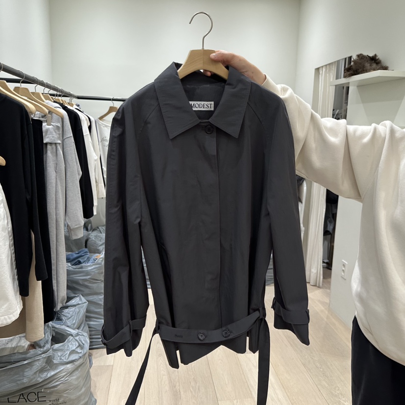 NOTTINGHAM/AVECNOUS東大門直郵女裝新品熱賣夾克含腰帶圍巾NOTTINGHAM/AVECNOUS夾克圖色2