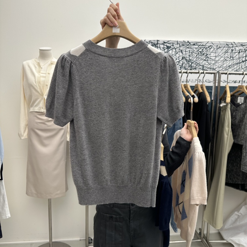 MER東大門直郵女裝新款休閑26春夏時尚真品熱賣人氣針織衫MER/ANGELO BIANCO針織衫