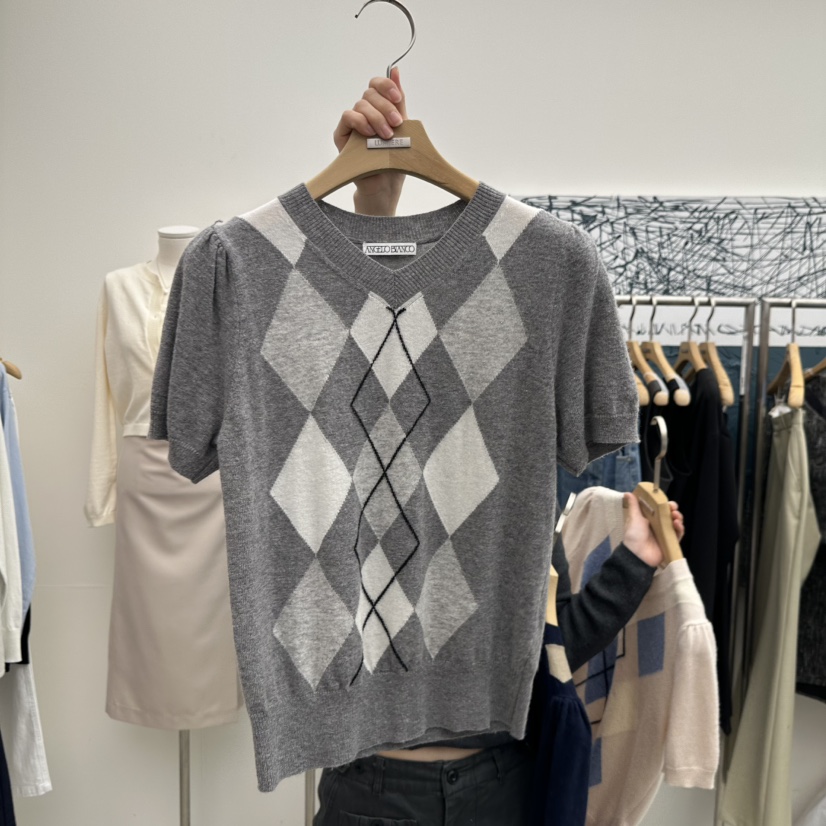 MER東大門直郵女裝新款休閑26春夏時尚真品熱賣人氣針織衫MER/ANGELO BIANCO針織衫圖色2