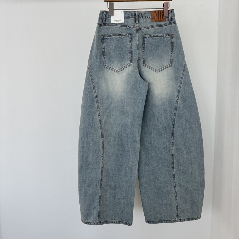 LUMIPLE韓國直郵女裝新品休閑26春夏真品熱賣時尚職業牛仔褲LUMIPLE牛仔褲