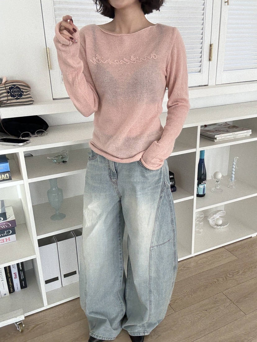 LUMIPLE韓國直郵女裝新品休閑26春夏真品熱賣時尚職業牛仔褲LUMIPLE牛仔褲