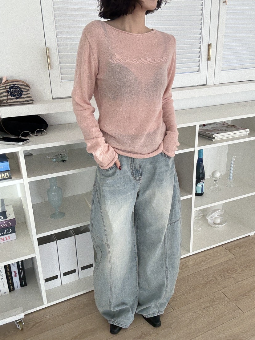 LUMIPLE韓國直郵女裝新品休閑26春夏真品熱賣時尚職業牛仔褲LUMIPLE牛仔褲